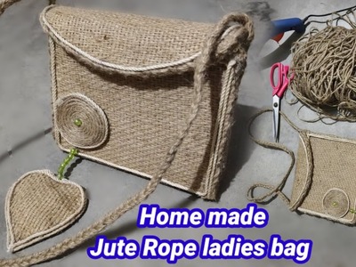 Jute Rope bag #jute Rope ladies bag #how to make home, https:.youtube.com.@jihiskelnabladaimari