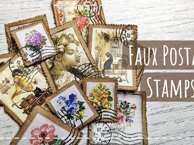 Let's Make Faux Postage Stamps | Junk Journals Ephemera
