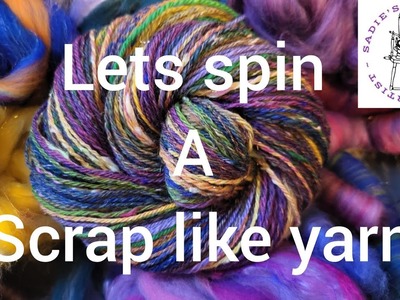 Let's spin a Scrap like Yarn Take 2 #fiberarts #spinningyarn