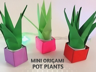 Make paper plants at home! |How to make a pot plants!