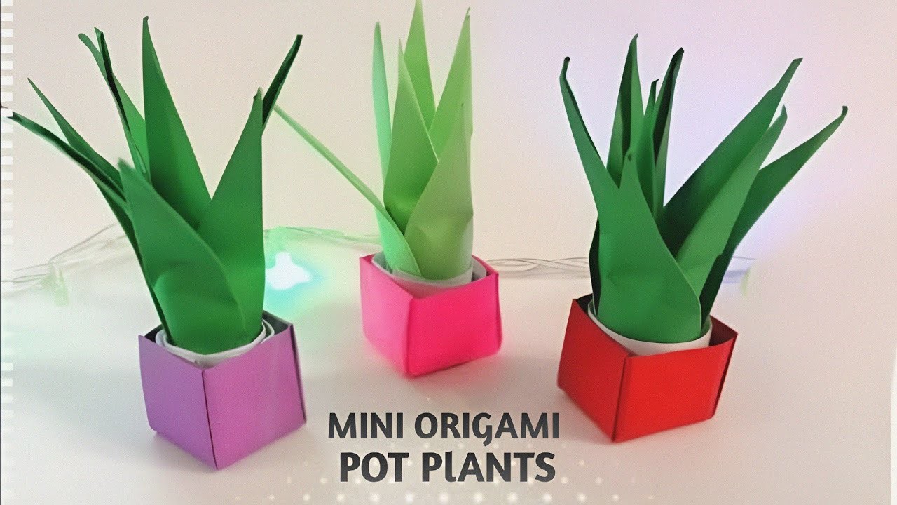 Make paper plants at home! |How to make a pot plants!