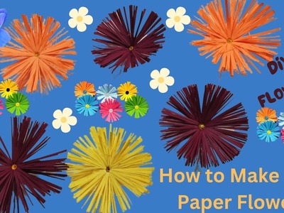 Making Flowers out of Paper | How to Make Easy Paper Flower | DIY Paper Crafts