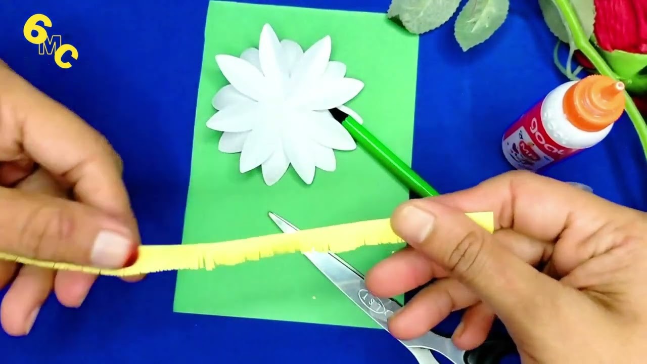 ???? Origami Daisy ????   Easy way to make a Common Daisy flower!