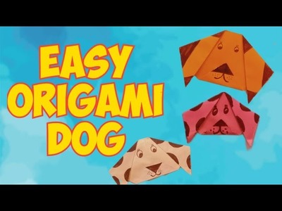 Origami DOG easy. DIY paper crafts????#youtube #origamidog #papercraft