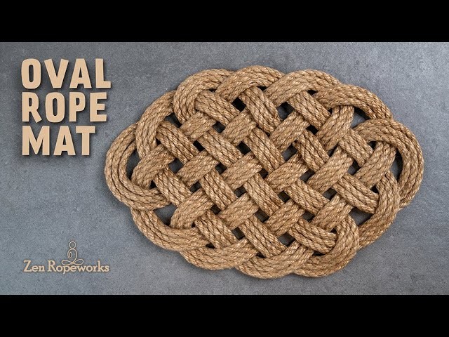 Oval rope mat