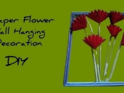 Paper Flower Wall Hanging Decoration. DIY Ideas