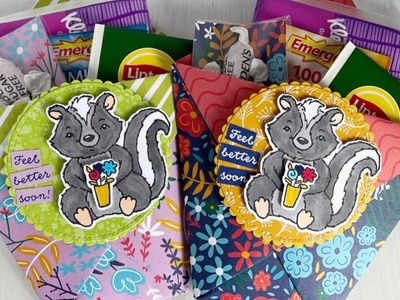 Stinkin' Cute and Easy gift pouch (perfect for craft fair) using SU! The Best Remedy