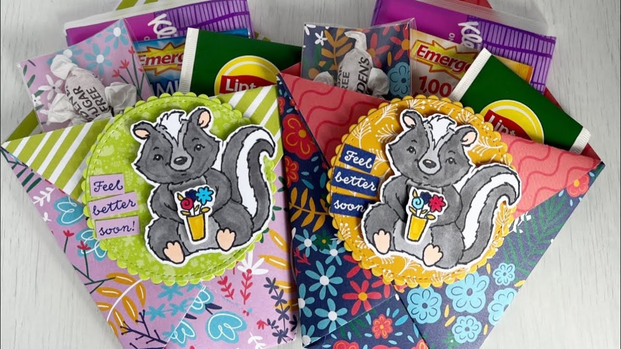 Stinkin' Cute and Easy gift pouch (perfect for craft fair) using SU! The Best Remedy