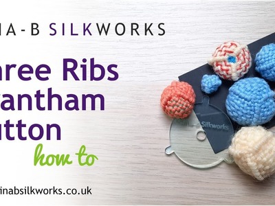Three Ribs Grantham Button how-to. woven, textured button design plus zig-zag variation!