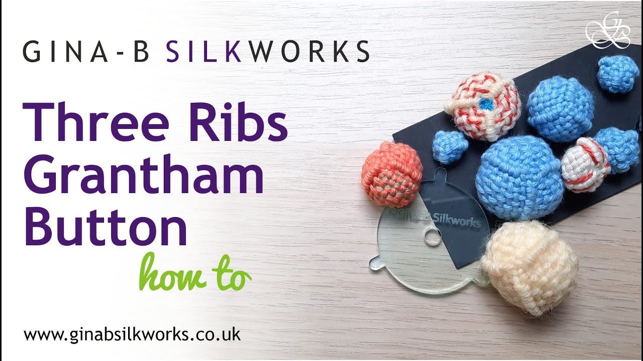 Three Ribs Grantham Button how-to. woven, textured button design plus zig-zag variation!