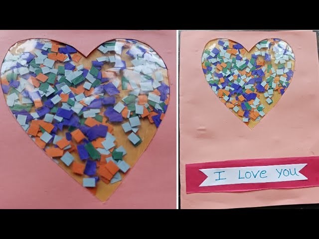 Valentines day special wishes.greeting card crafts.easy paper craft ideas