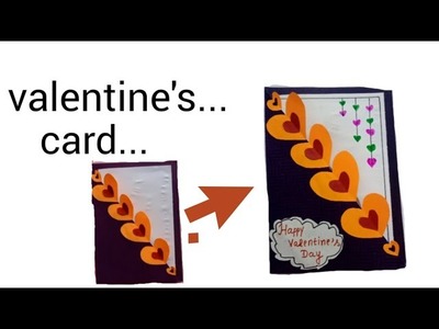 #valentinesday card #Easy DIY card#creative #diycrafts