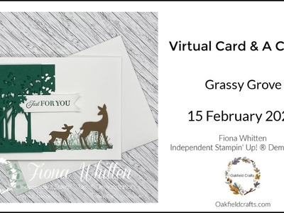 Virtual Card & A Cuppa featuring the Grassy Grove Bundle