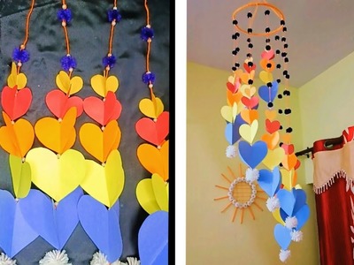 . Wall hanging papercraft ideas. Easy paper craft. Home decorating Ideas. Easy Hanging ????