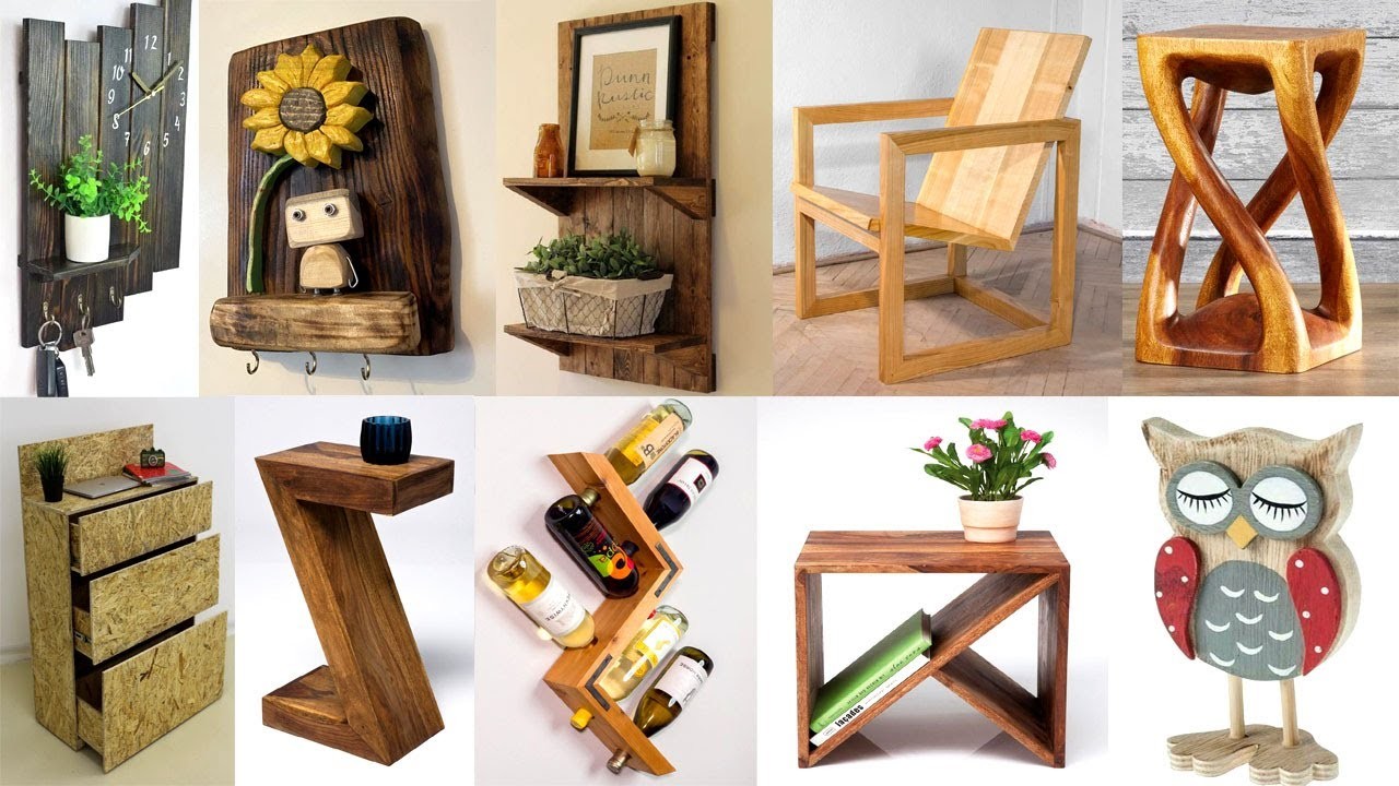 Wooden  Furniture And Decortion Ideas. Easy Projects For Bigginers