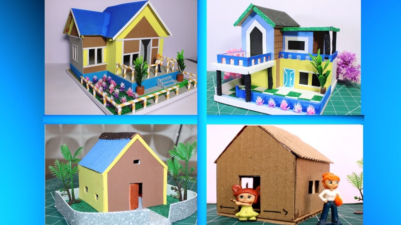 4 Amazing ???? Cardboard House | Awesome House | DIY Craft House