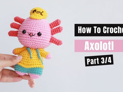 #457 |  Amigurumi Axolotl (3.4)| How To Crochet Animal Amigurumi | @AmiSaigon