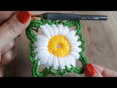 Beautifully ????super easybcrichet knitting flower #crochet #flower#papatya