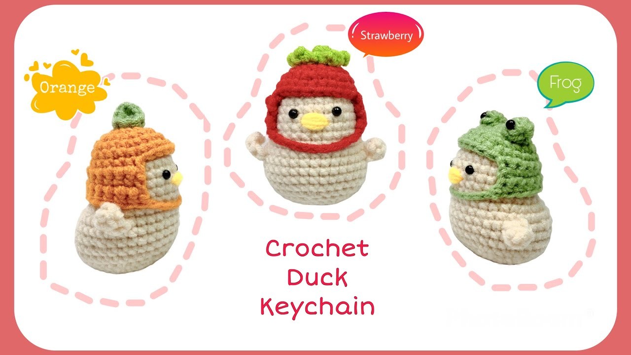 Crochet Duck Keychain | Móc Móc Khoá Vịt Đội Nón ????????????| Xuxu Crochet