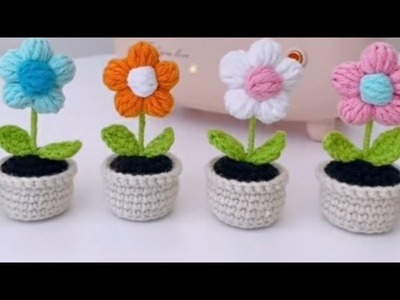 Crochet flower ???????? simple and easy design