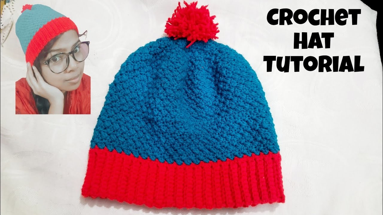 Crochet Girl's hat Tutorial step by step| Woolen girls hat