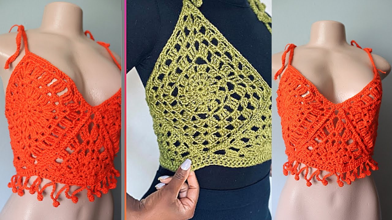 Crochet lace top | beginner friendly crochet top