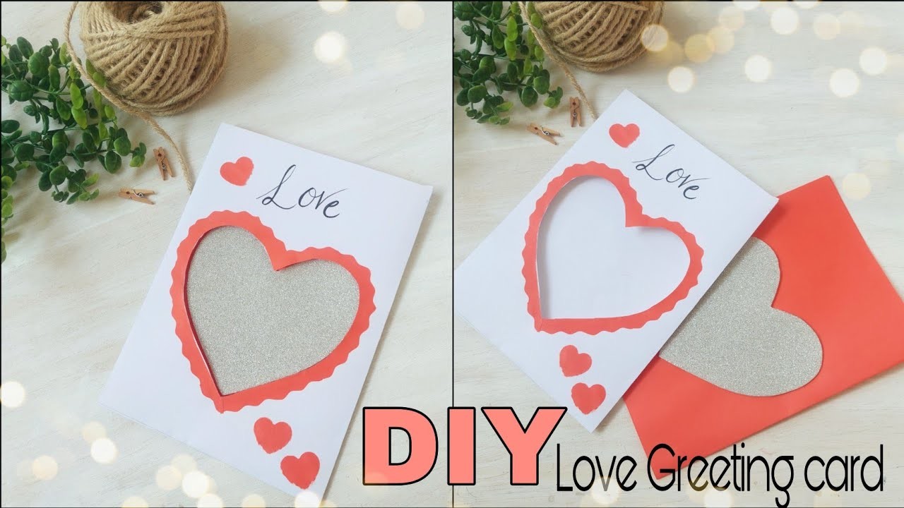 DIY greeting card for Love. Handmade greeting card ❤️