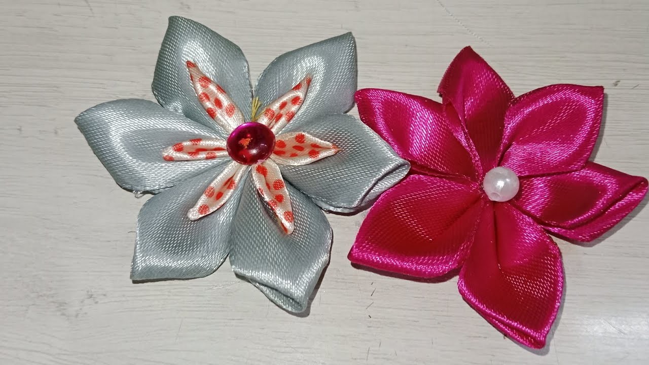 Diy~~Kapde se phoolo ki new design. Kapde ke phool banana. Easy fabric flower#diy #handmade