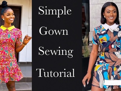 DRESS SEWING TUTORIAL FOR BEGINNERS (dress making)
