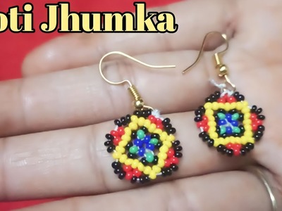 Easy Beaded Earring Making|| Pearl Jhumka Design||How To Make Earring At Home||bharti digging||