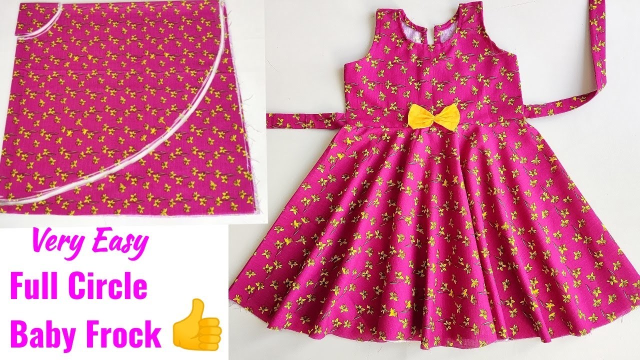 Full Flared Baby Frock Cutting and stitching | Baby Frock Cutting and stitching