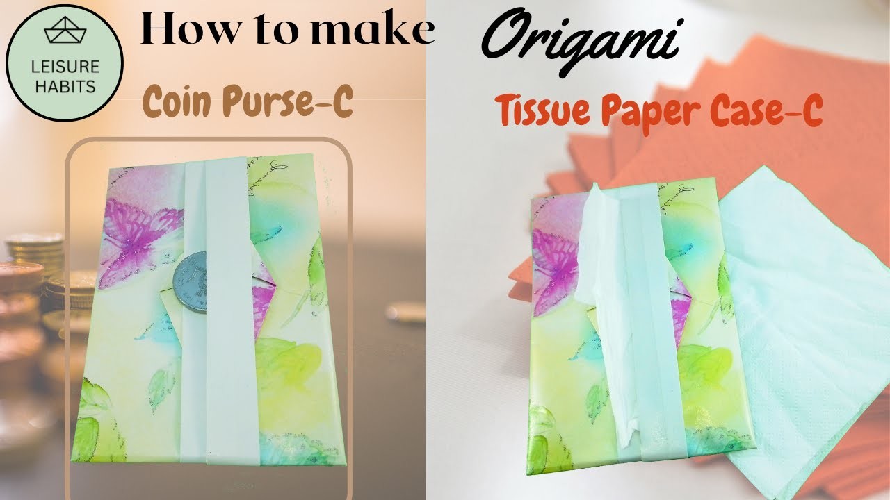 Get Organized with This Simple Origami Tissue Holder | DIY Origami Coin Purse Tutorial