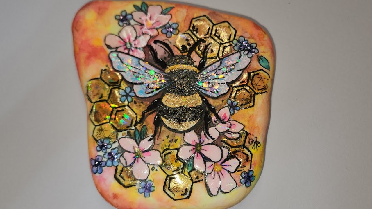 Honey Bee On Santorini | Rock Art