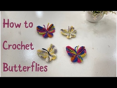 How to crochet butterfly- with Tunisian crochet technique