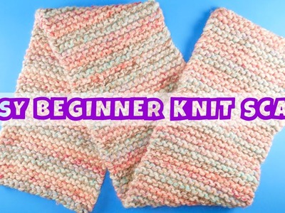 How To Knit An Easy Beginner Scarf