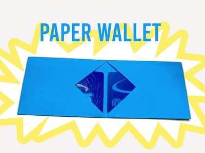 How to make a cool paper wallet | Origami wallet | Easy origami