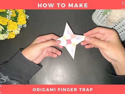 How to make DIY origami FINGER TRAP [paper finger trap, origami fidget toy]