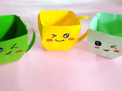 How To Make how Origami Paper Coffee Cups - Paper Folding Origami Cup