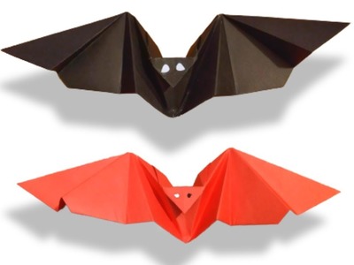 How to make origami bats craft at home easy