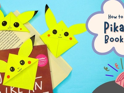 How to Make Pikachu Pokémon Bookmarks.DIY Origami Bookmarks