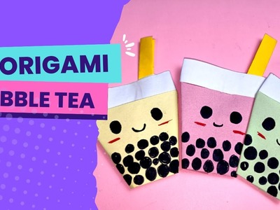 How to Make Sweet Bubble Tea Origami | DIY Food and Drink Origami