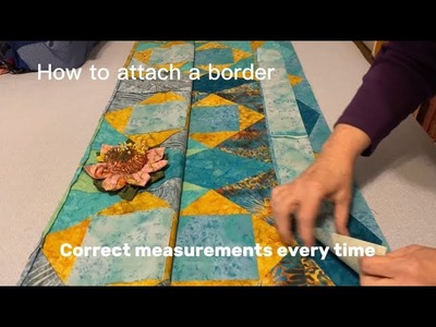 How to Size Borders Perfectly Every Time #quilting #quilts #quilttutorial #sewingtutorial