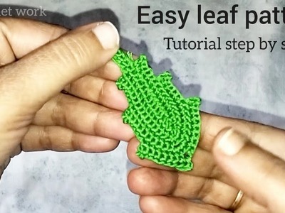 Leaf || How to make a crochet leaf || #crochetpattern #leafpattern #roseleaf