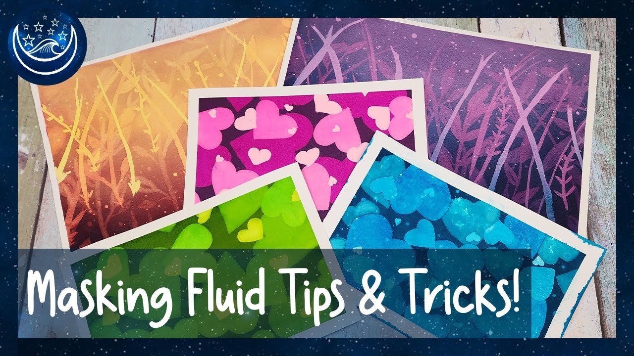 Masking Fluid Tips & Tricks - FULL Tutorial - EASY Beginner Friendly Watercolor Painting