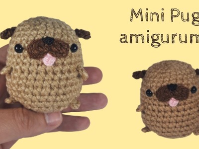 Mini Pug Dog Amigurumi Crochet