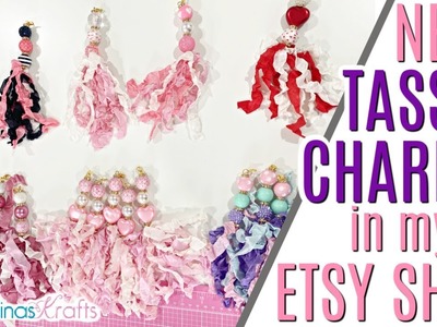 New ETSY SHOP RELEASE! Beaded Tassel Charms for Valentine's Day and Beaded Dangle Charms for Easter!