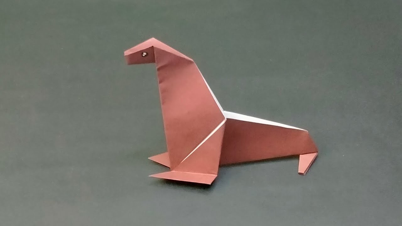 Origami sea Lion - how to make origami sea lion