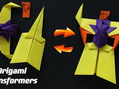 Origami Transformers. Paper Transformers. Fun & Easy DIY Toy
