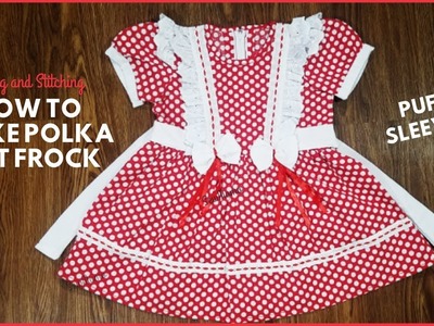 Puff Sleeves Baby Frock Cutting and Stitching | Baby Frock Stitching Tutorial
