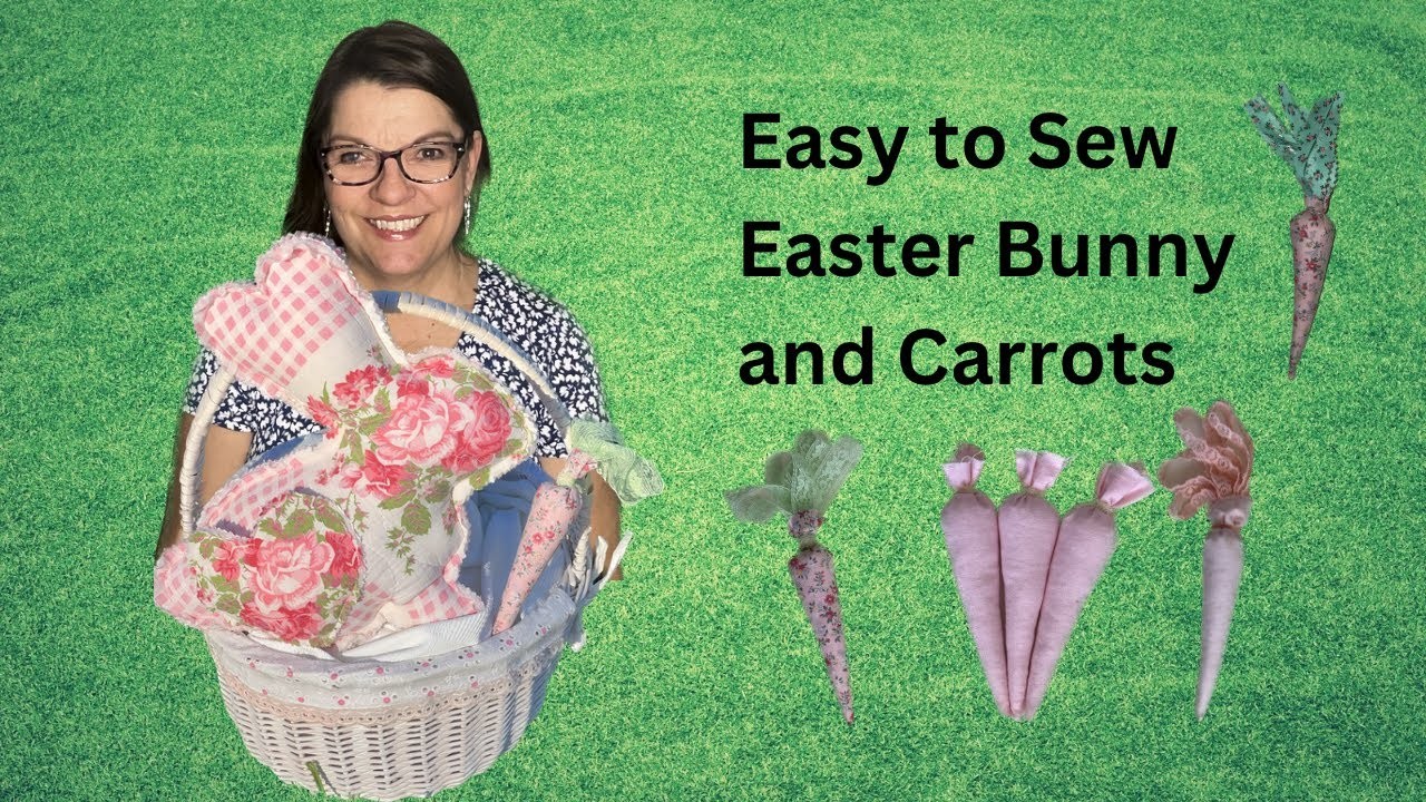 Quick & Easy Bunny and Shabby Chic Carrots Tutorial